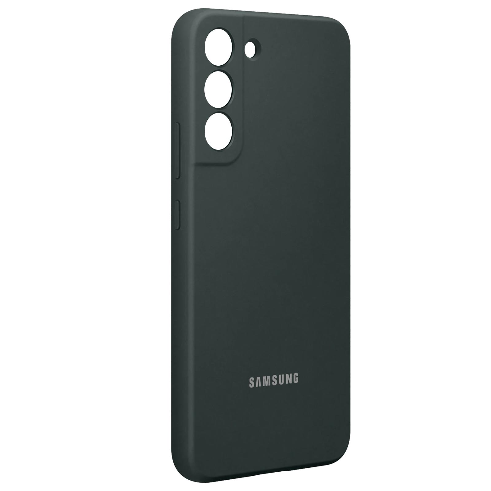 Backcover, Cover S22 Samsung, Dunkelgrün Silicone Plus, SAMSUNG Series, Galaxy