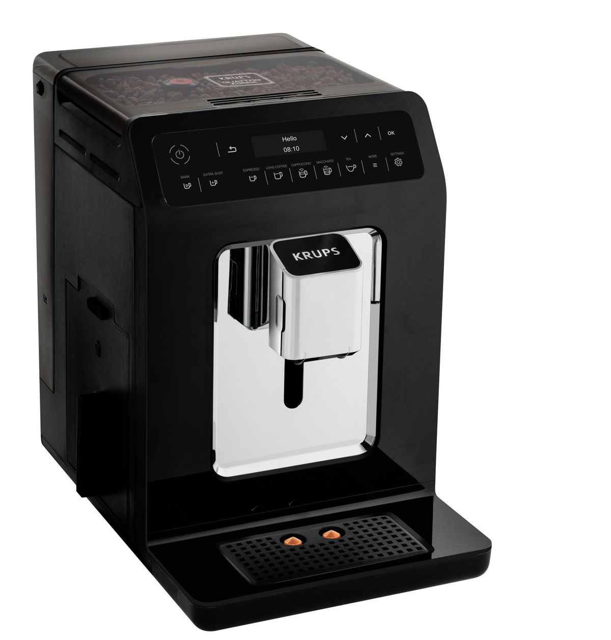 EVIDENCE PIANO OTC Schwarz Kaffeevollautomat KRUPS EA 8908 BLACK