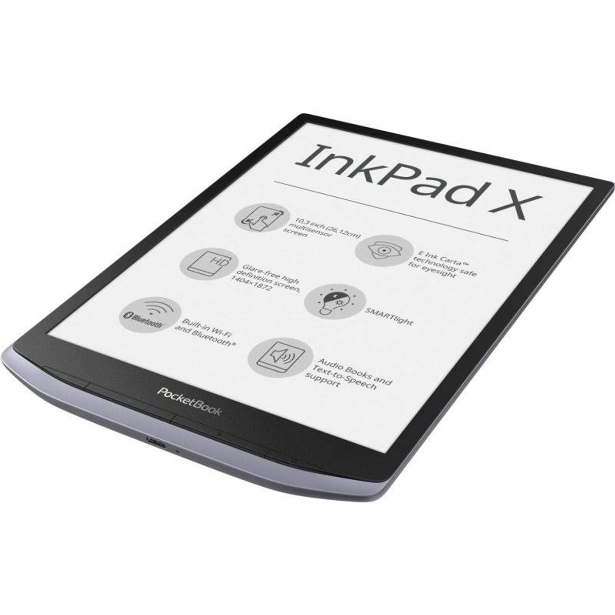 GB METALLIC INKPAD eBook-Reader POCKETBOOK X GREY Grau 32
