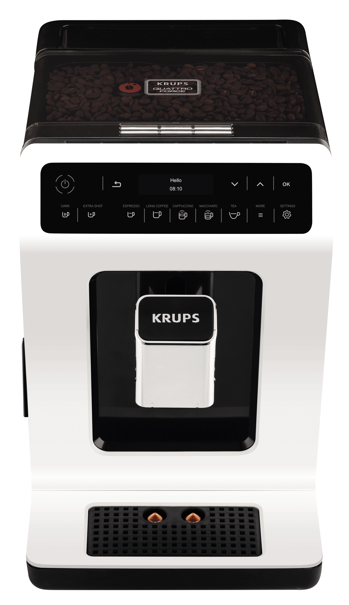 KRUPS  Evidence EA8901 - Coffee makers - Number of cups: 2 - Tube - White