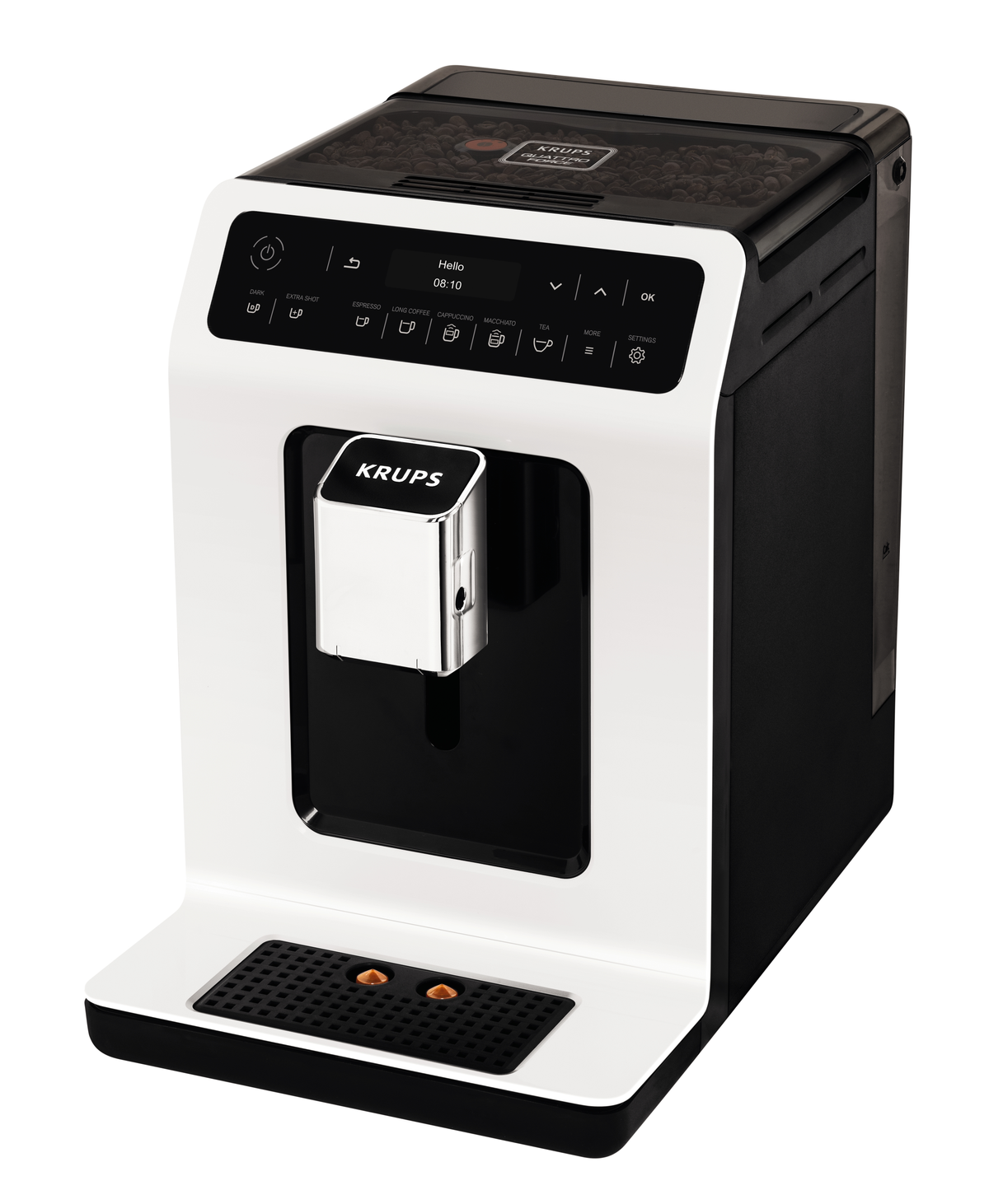 KRUPS  Evidence EA8901 - Coffee makers - Number of cups: 2 - Tube - White