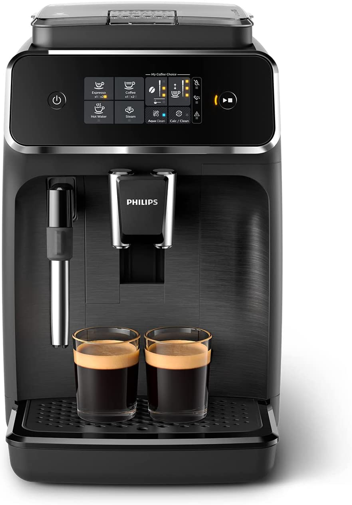 Cafetera express - EP2220/10 PHILIPS, 15 barbar, 1500 W, 2 tazas, Negro