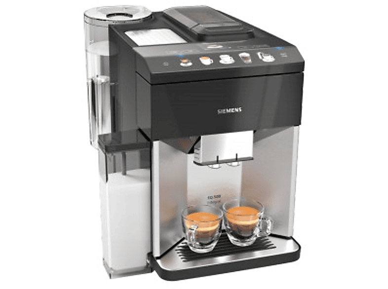 SIEMENS TQ Edelstahl/Klavierlack 03 schwarz Kaffeevollautomat EQ.500 D 507 INTEGRAL