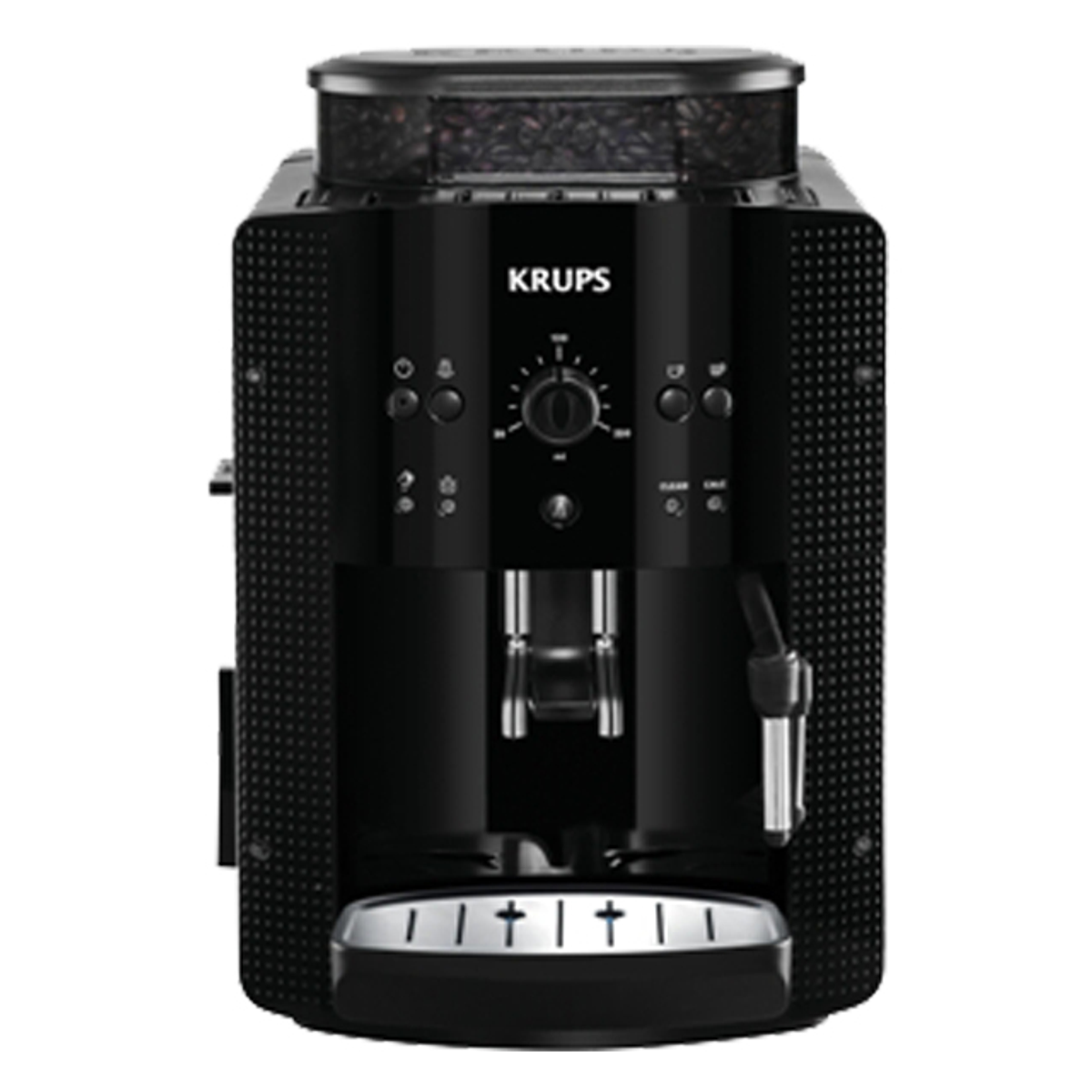 Cafetera express - YY8125FD KRUPS, 15 barbar, 1400 W, 2 tazas, Negro