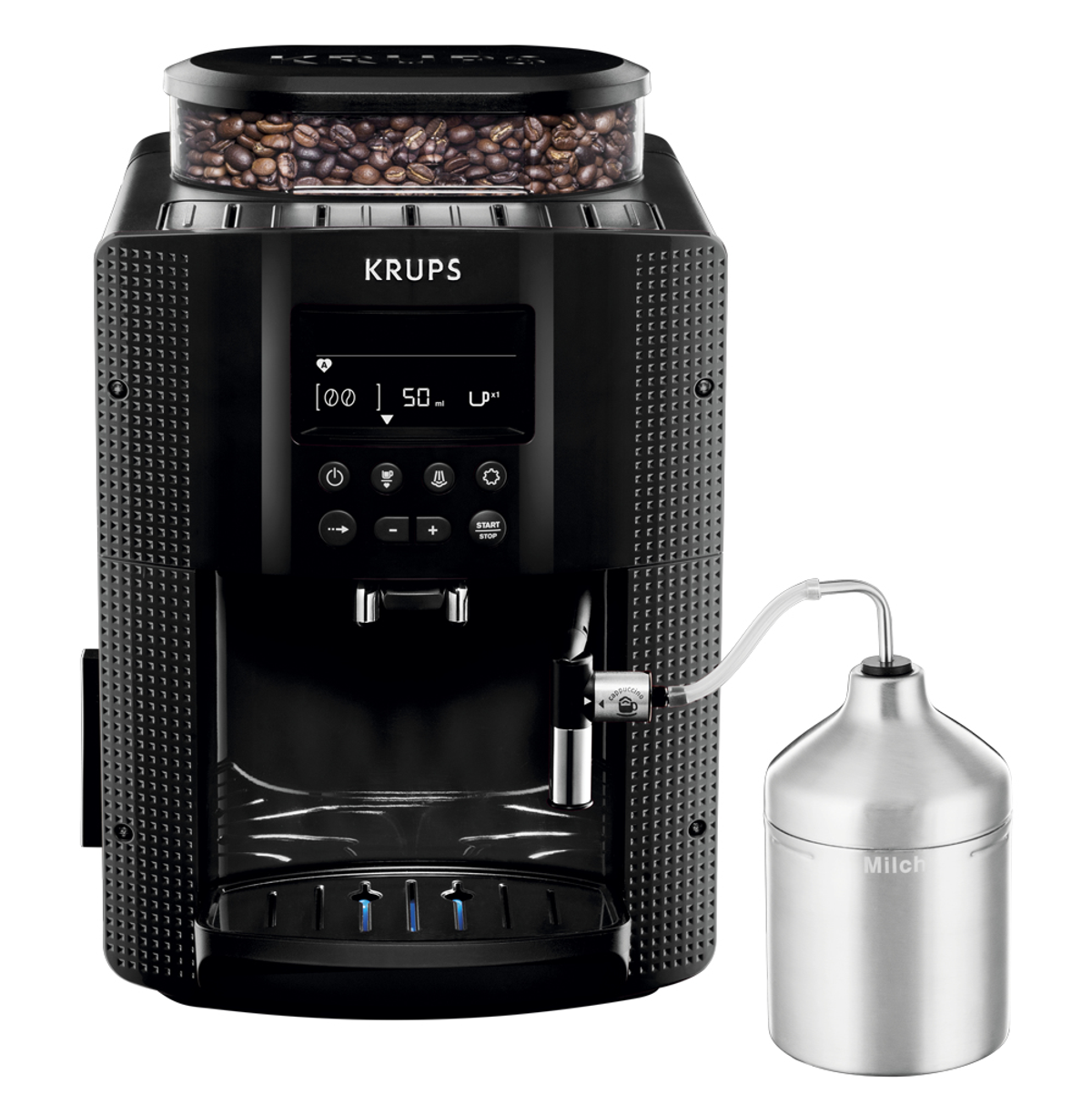 KRUPS EA 8160 SCHWARZ Kaffeevollautomat Schwarz