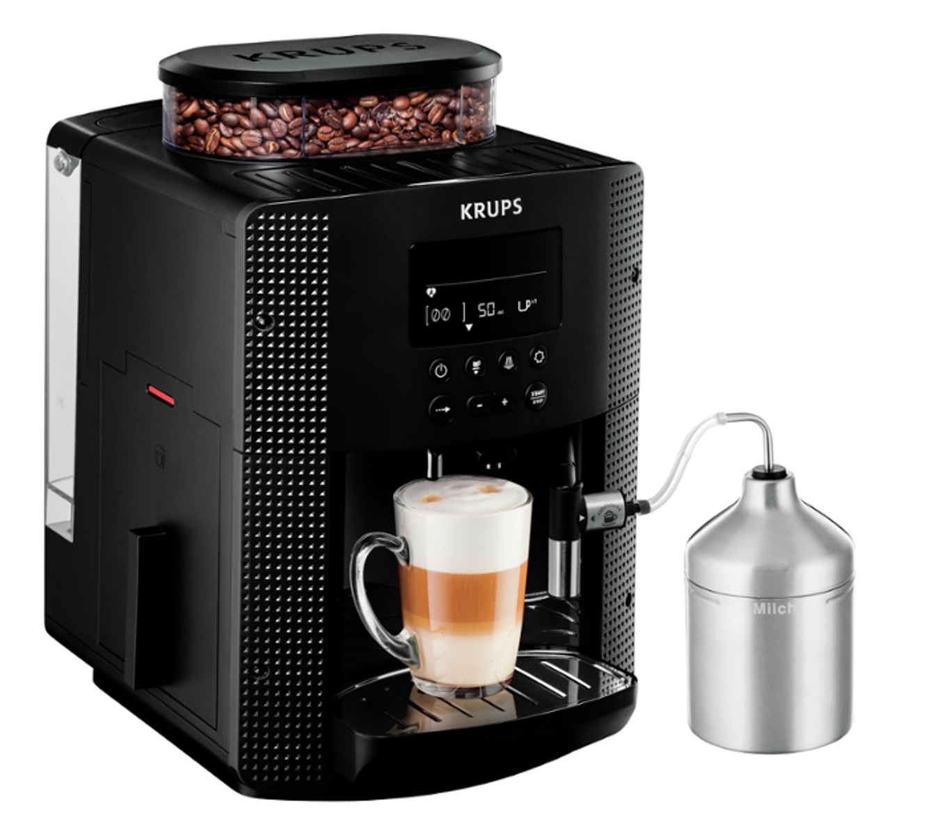 KRUPS EA 8160 SCHWARZ Kaffeevollautomat Schwarz