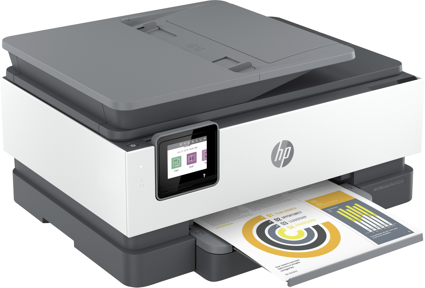 PRO Multifunktionsdrucker HP Netzwerkfähig AIO COLOR 8024E Inkjet Thermal WLAN OFFICEJET