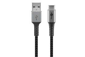 SMARTACC 2m USB-C Typ C Ladekabel / Datenkabel, 90° Winkel, Schwarz  Ladekabel