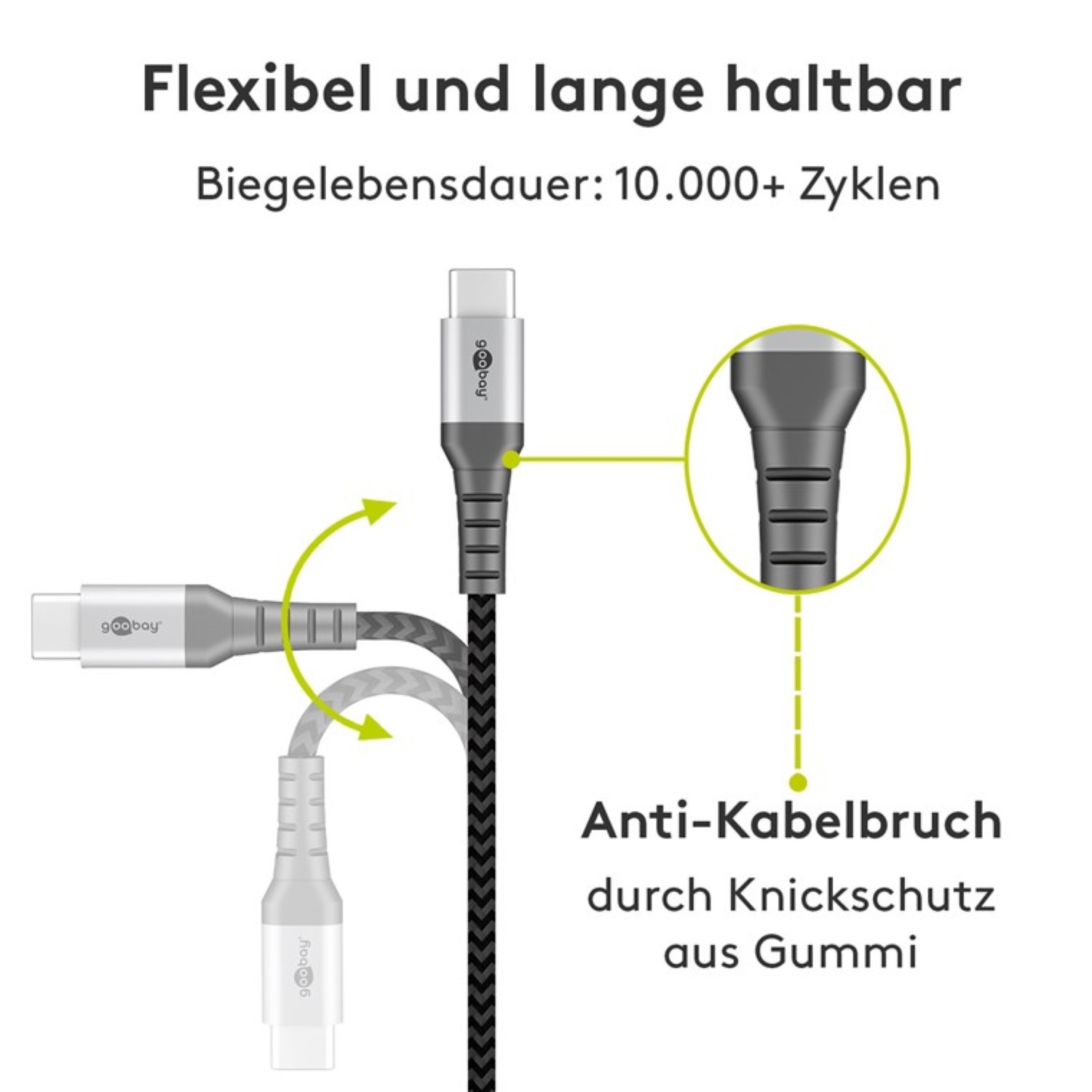 49302 GOOBAY & USB-Daten- Ladekabel