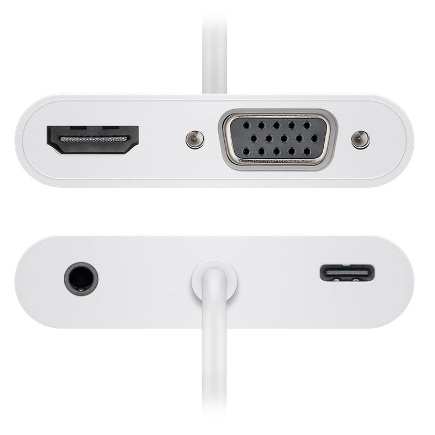 Hub, 52418 USB-C GOOBAY Multiport-Adapter, Weiß