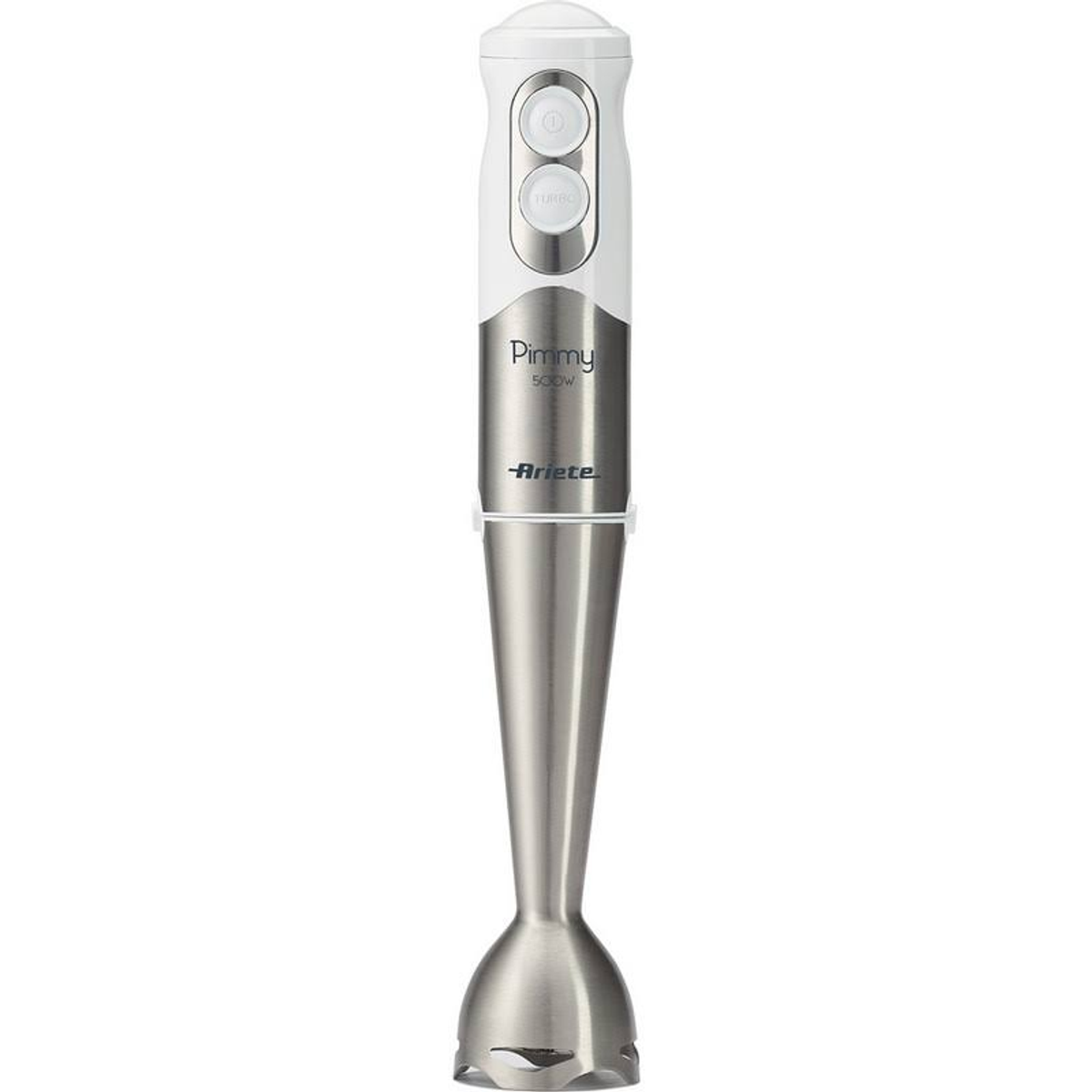 Batidora De Mano ariete 886 pimmy 500 w 1 velocidad turbo licuadora 05 acero inoxidable blanco varilla picador color plata y 3 500w