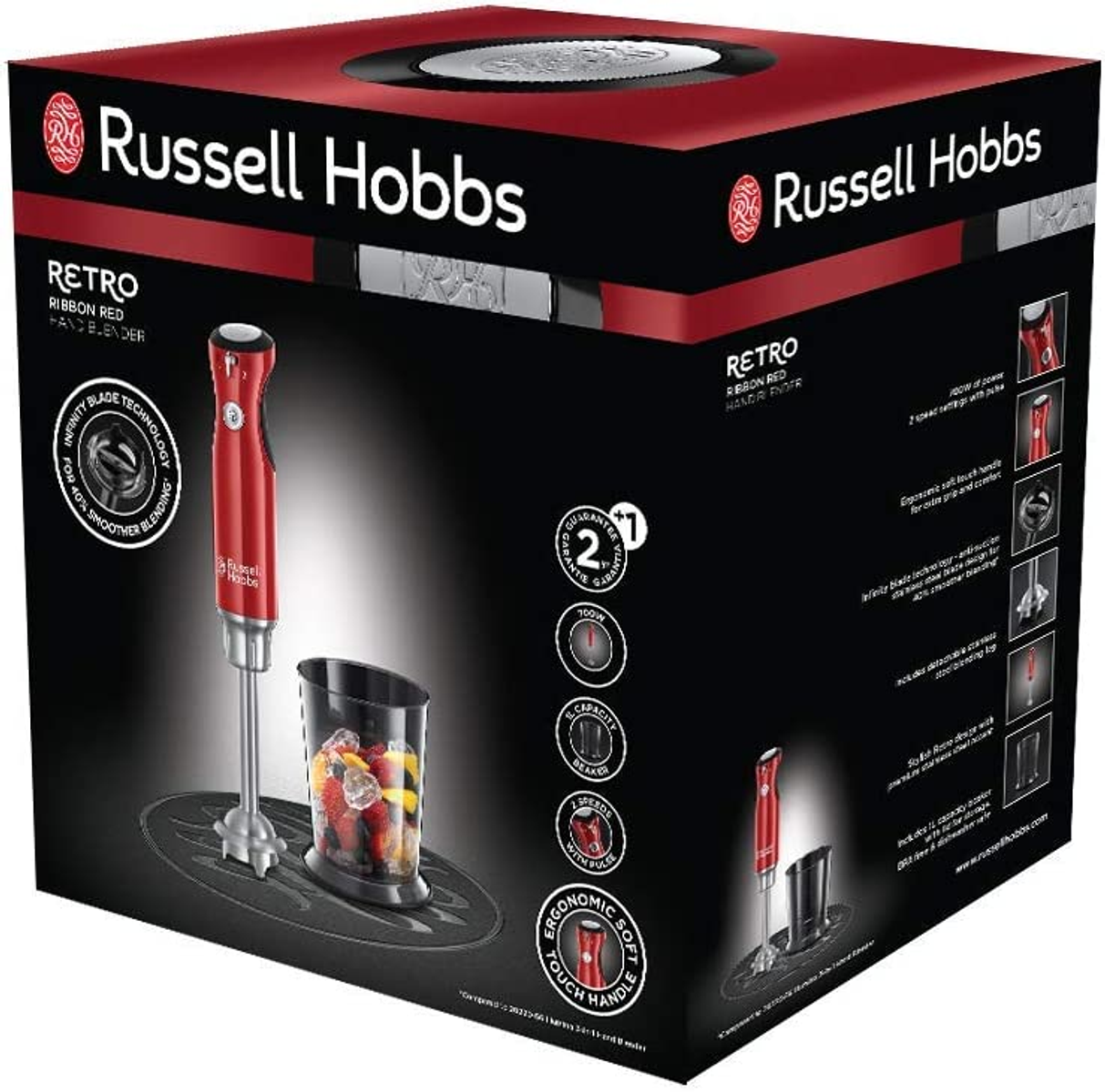 RUSSELL HOBBS 25230-56 STABMIXER STABMIXER & Rosso (700 Watt)