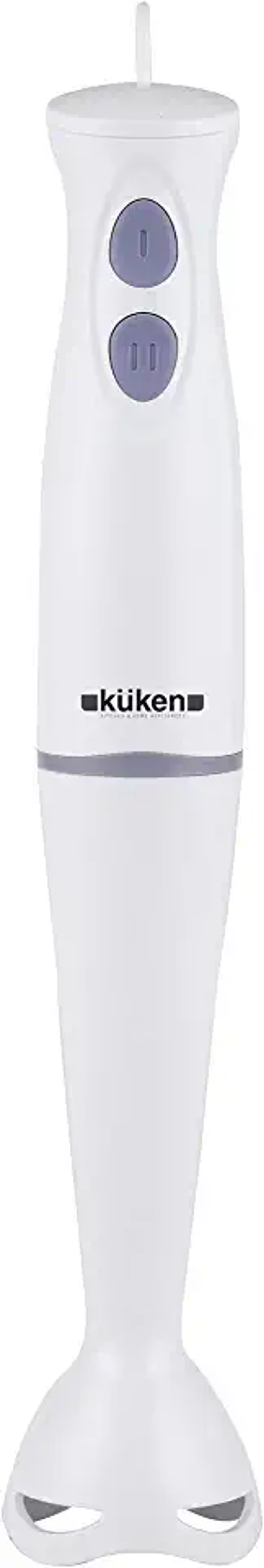 Batidora de mano - 34075 KUKEN, 500 W, 2 velocidades, Blanco