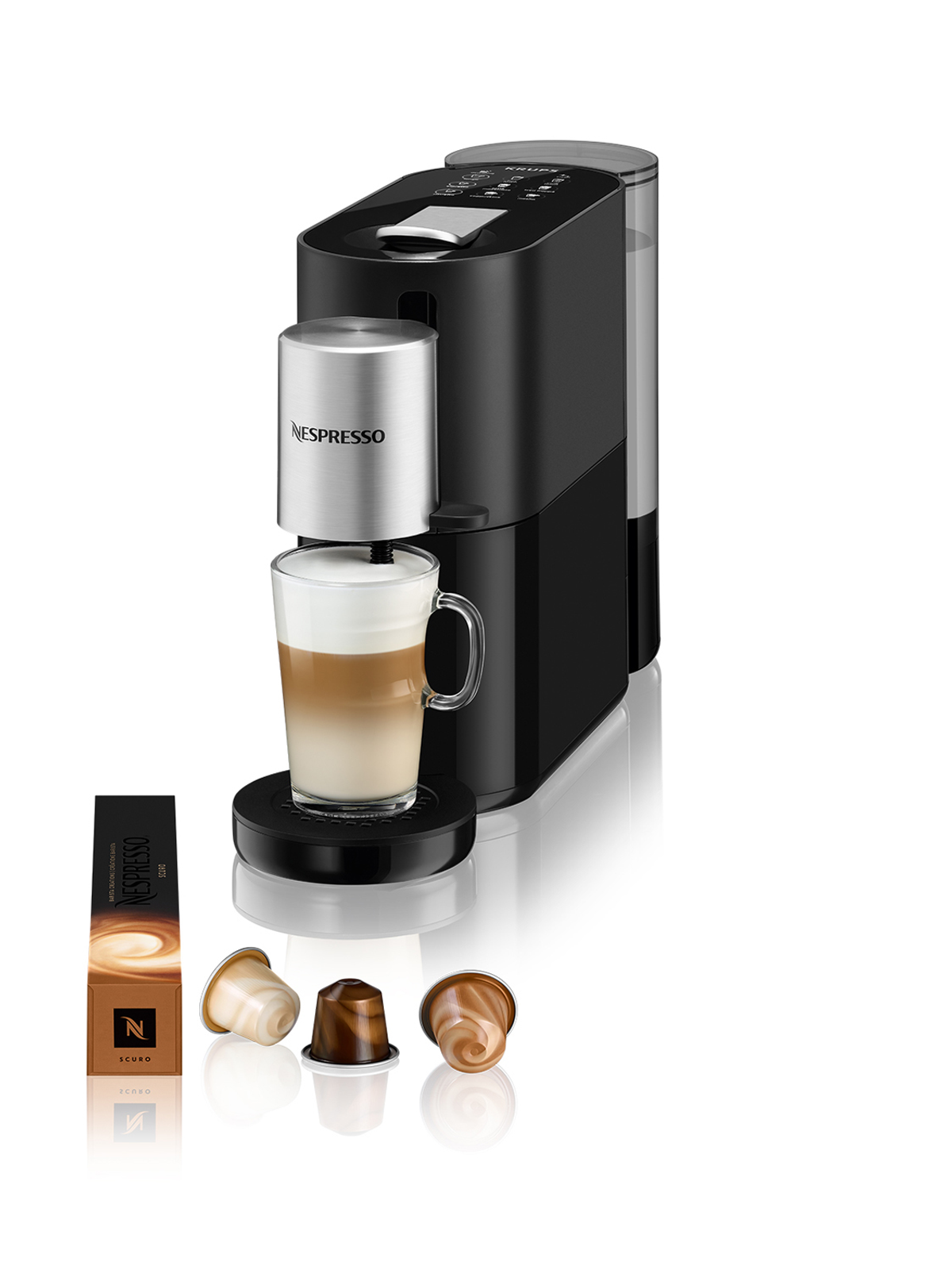 Ekspres na Kapsułki KRUPS Nespresso XN8908 Czarny | MediaMarkt
