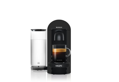 Cafetera de cápsulas - KRUPS Nespresso Vertuo Plus XN9038, 19 bar, 1260 W,  Negro