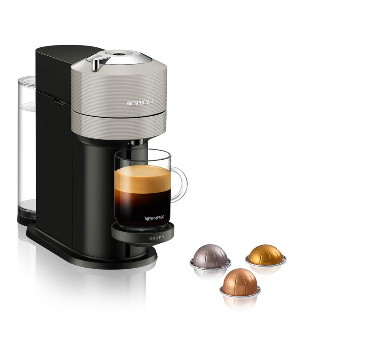 KRUPS XN 910 B VERTUO NEXT LIGHT GREY Kapselmaschine Light Grey