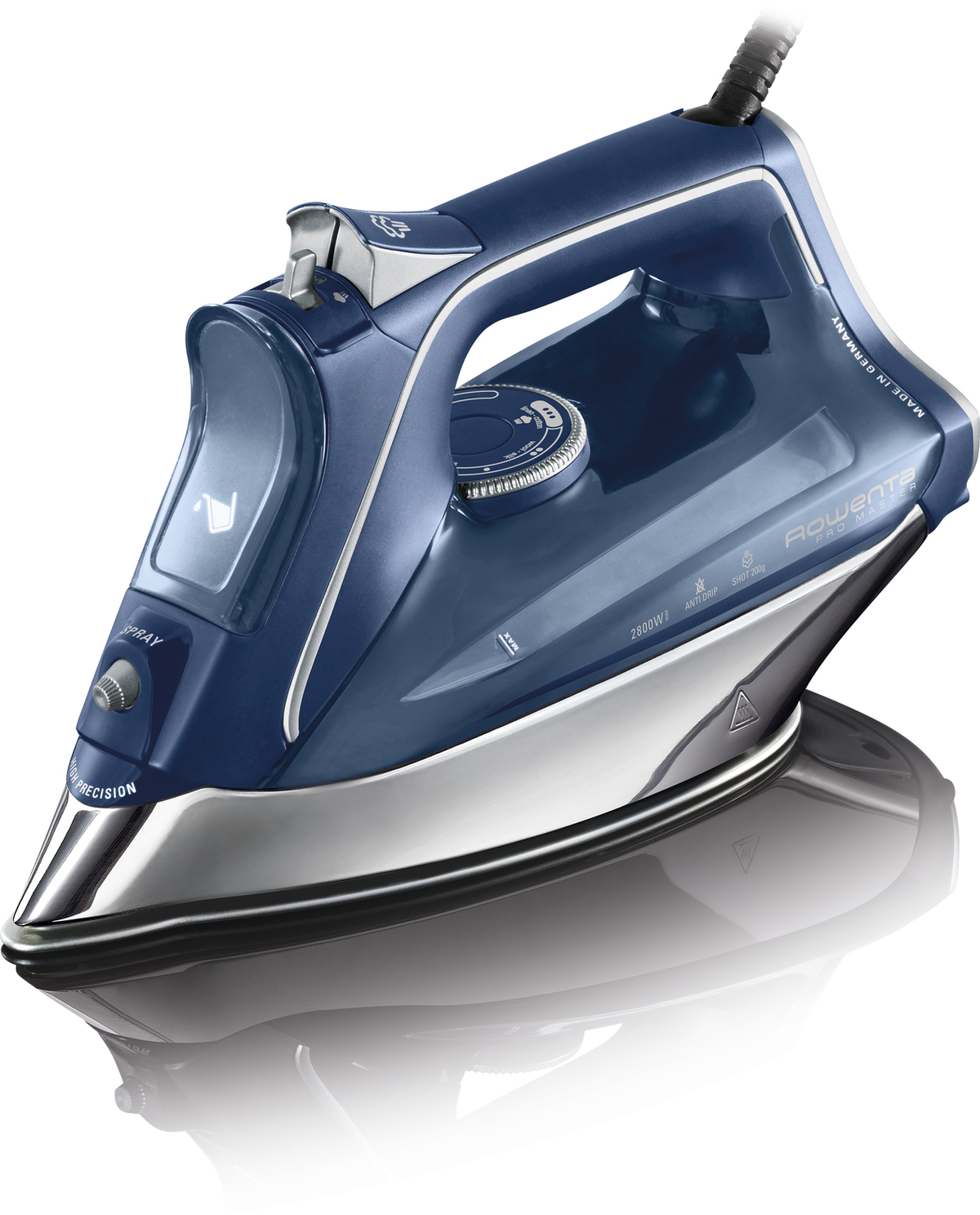 Plancha de vapor - DW8215D1 ROWENTA, 200 g/ming/min, 0,3 Liter, Azul