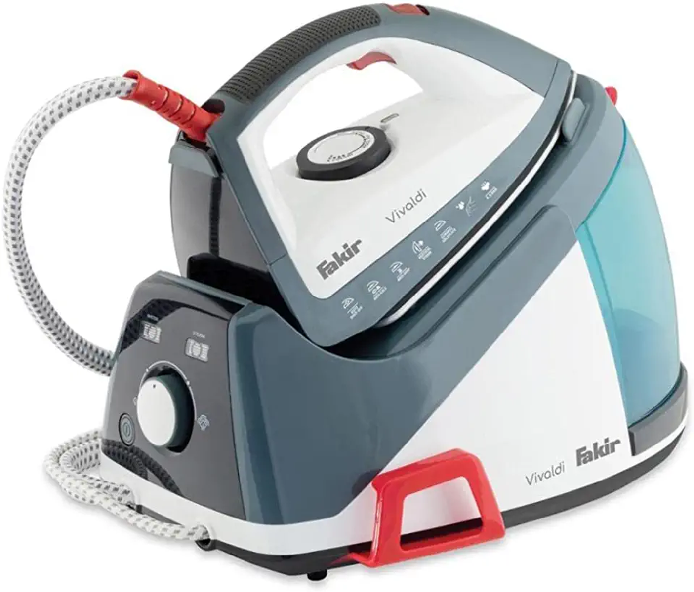FAKIR Vivaldi 2200 W 6.5 Bar Seramik Taban Şok Buharlı 2200 W Buhar Kazanlı Ütü Mavi
