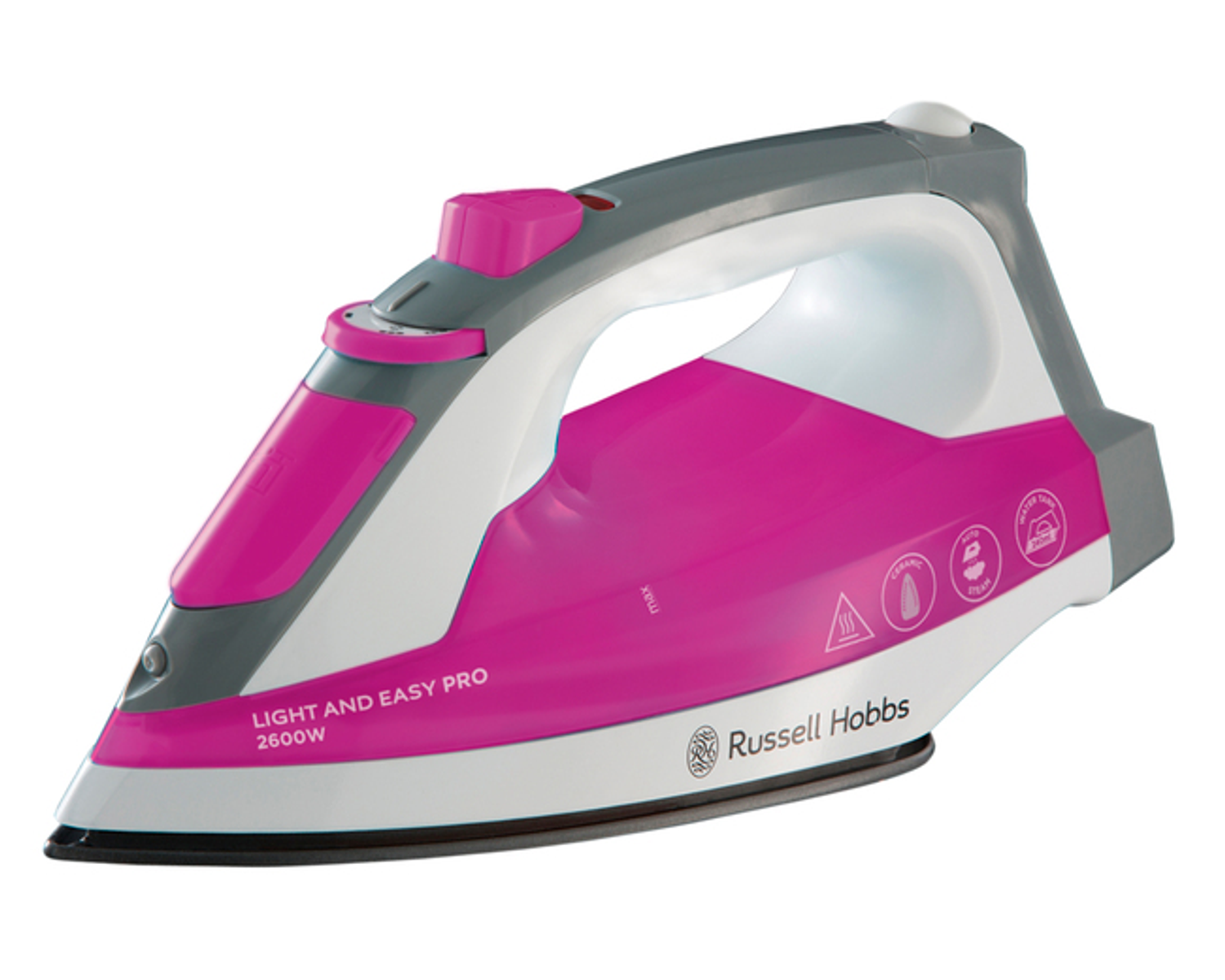 Plancha de vapor - 23591-56 RUSSELL HOBBS, 240 ml, Rosa