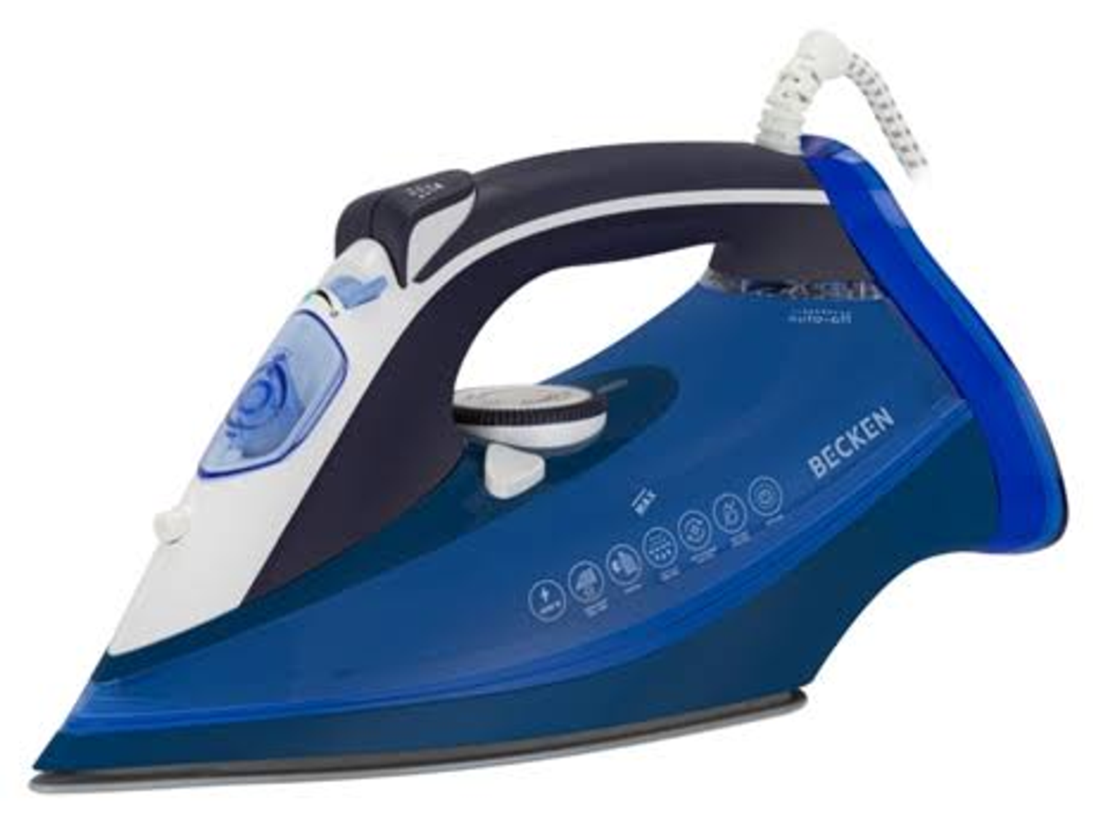 Plancha de vapor - BSI3860 BECKEN, 120g/min, 360 ml, Azul