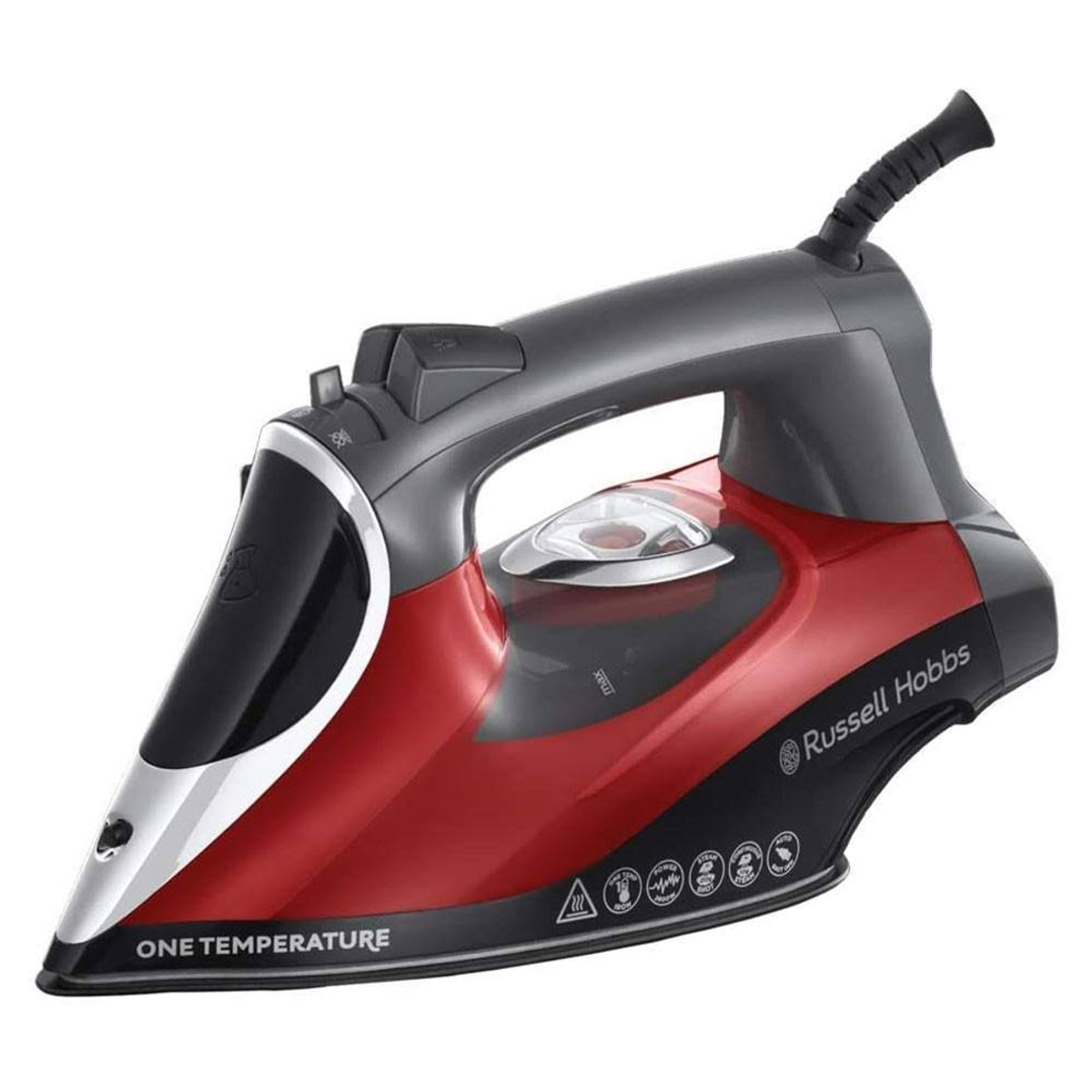 Plancha de vapor - One Temperature 25090-56 RUSSELL HOBBS, 210 g/mg/min, 0,35 Liter, Negro