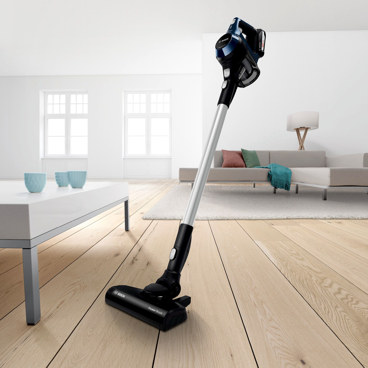 BOSCH BBS 611 PCK UNLIMITED SERIE 6 BLAU Stielsauger, Akkubetrieb, 45 Watt