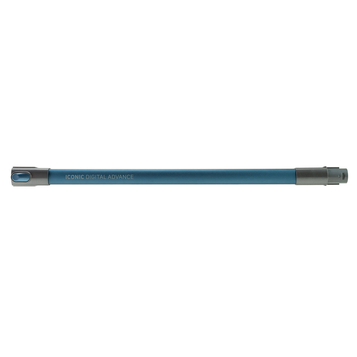 Un cable azul con el texto "ICONIC DIGITAL ADVANCE" impreso.