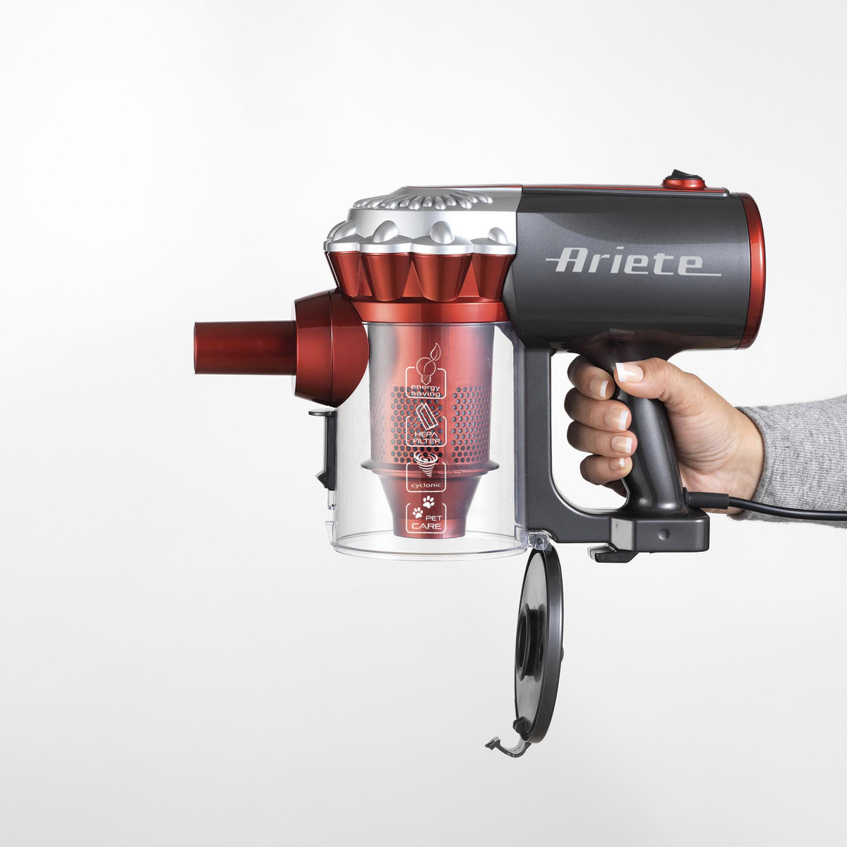 ARIETE Ariete 2761 Beutellos Schwarz, Rot Handstaubsauger, Netz-/Akkubetrieb, 600 Watt