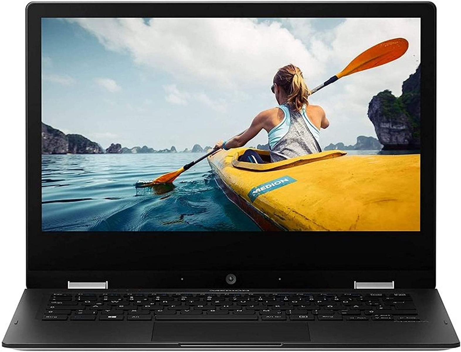 Convertible 2 en 1 - E2291 MD62001 MEDION, 11,6 ", UHD 4K, Intel® Celeron® N4020 DualCore 1,1 - 2,8 GHz, 64 GB, 64 GB, Intel® UHD, Microsoft Windows 10 Home 64bits, Negro