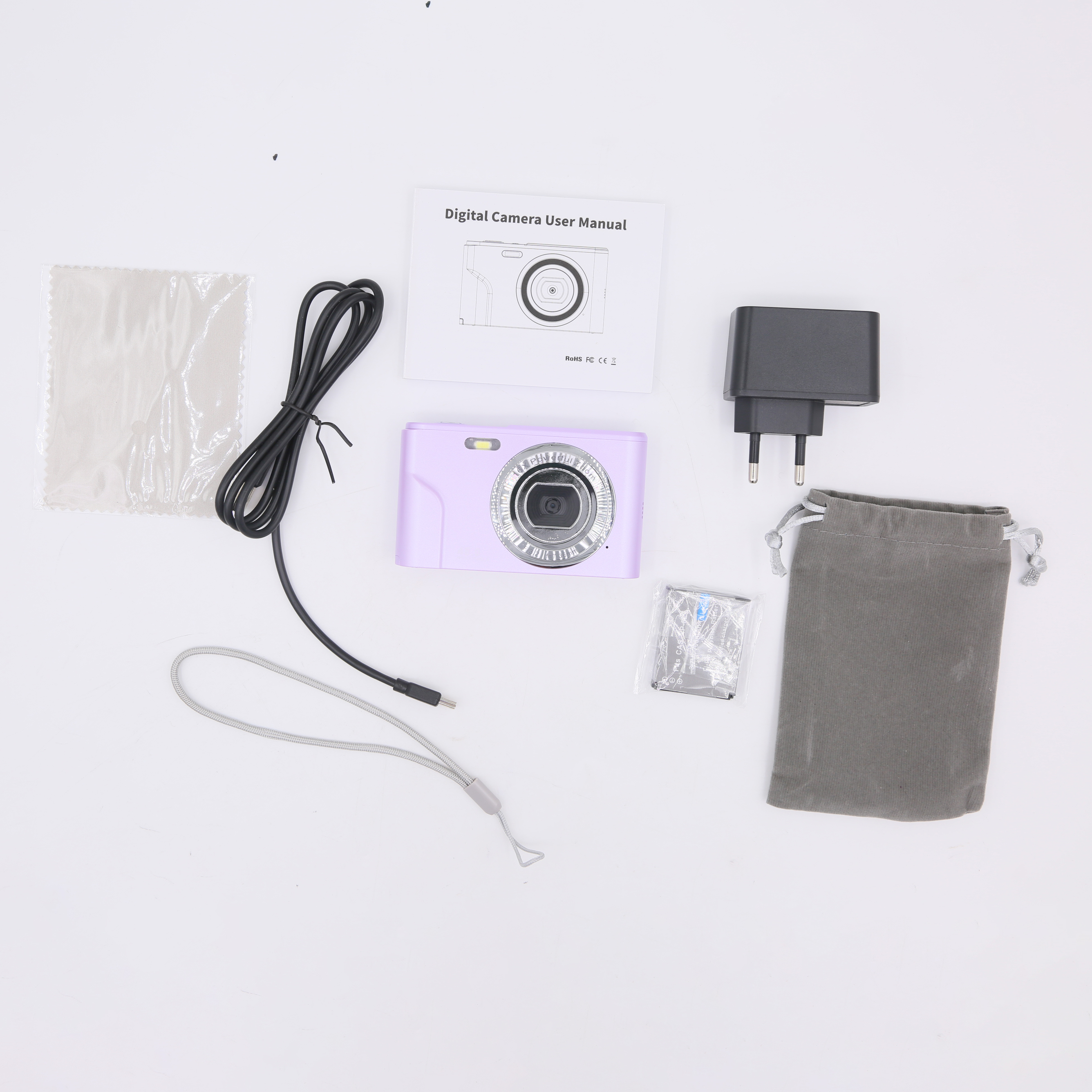 INF Digitalkamera 1080P / Zoom 16-facher 48 / Megapixel lila Digitalkamera