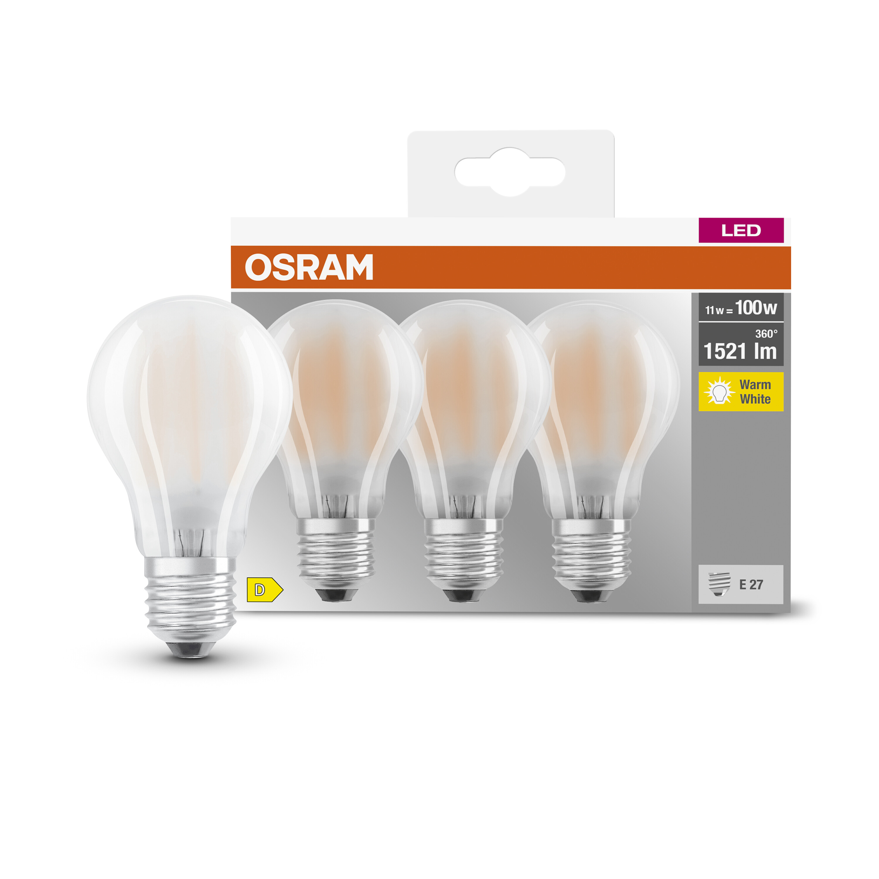 OSRAM  lumen A Lampe LED BASE Warmweiß CLASSIC LED 1521