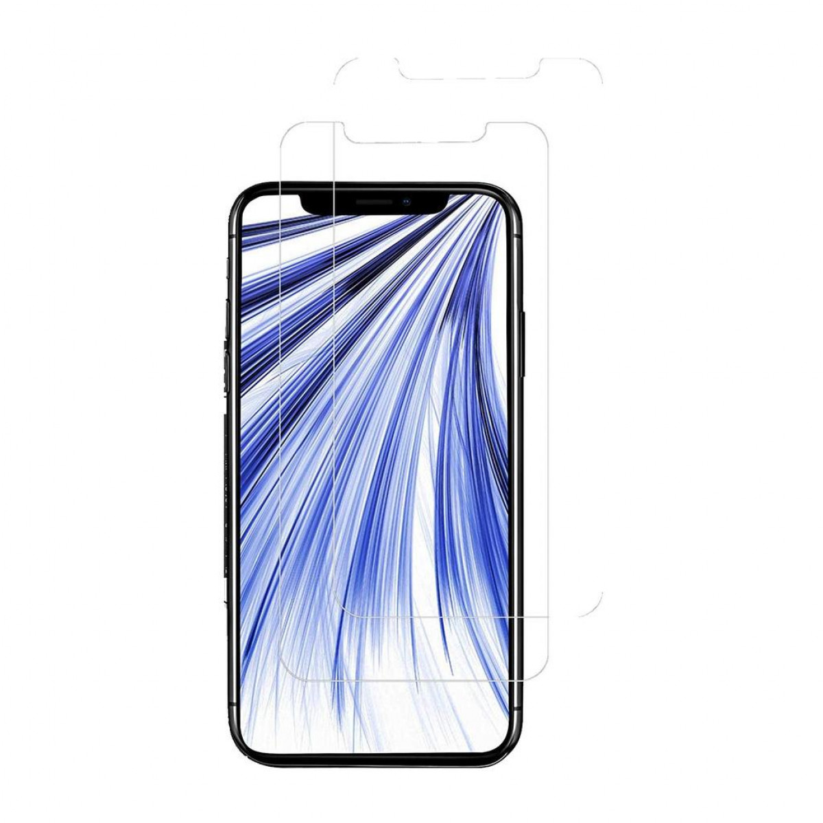 INF Displayschutzfolie iPhone XR gehärtetes Displayschutz(für iPhone 2er-Pack Apple Glas XR)