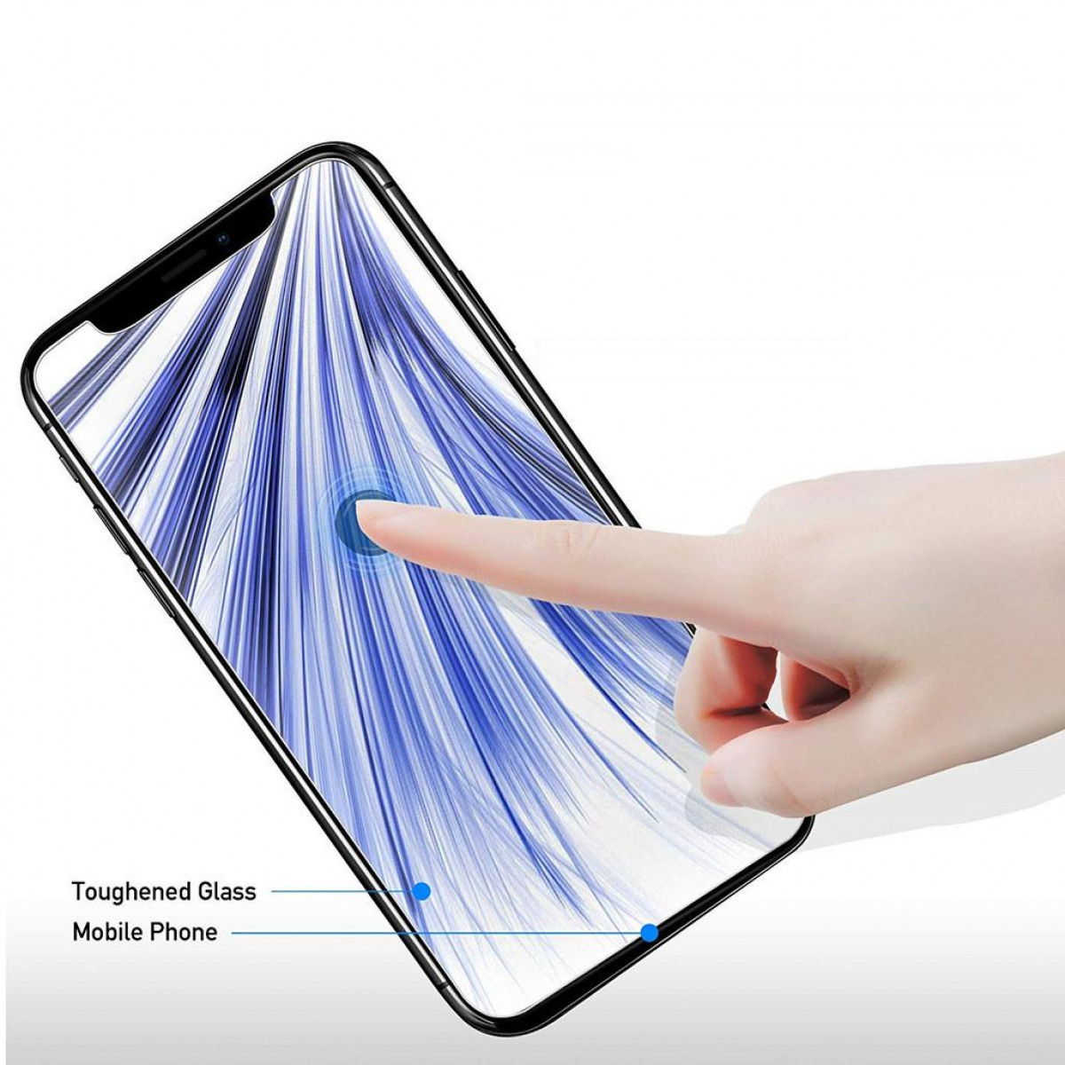 INF Displayschutzfolie iPhone XR gehärtetes Displayschutz(für iPhone 2er-Pack Apple Glas XR)