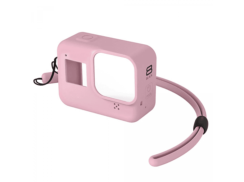 Nachbestellt INF Silikonhülle und Zubehör für rosa Kamera rosa Hero GoPro 8 Tasche, Black 