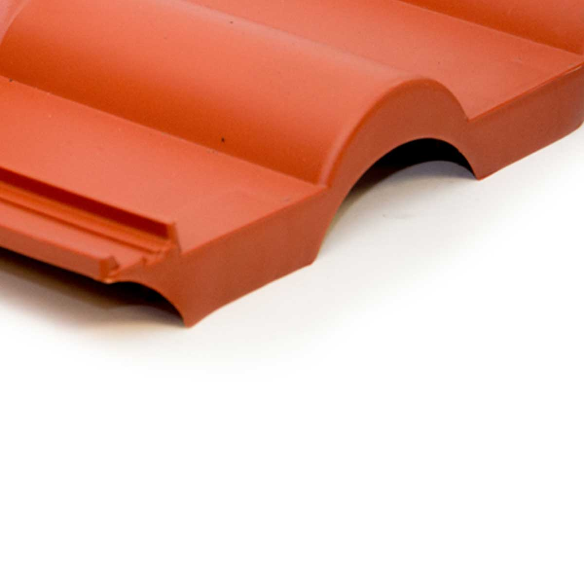 Dachabdeckung, PREMIUMX Kunststoff Dachpfanne Dachziegel Rot Frankfurter Dachabdeckung Rot PVC