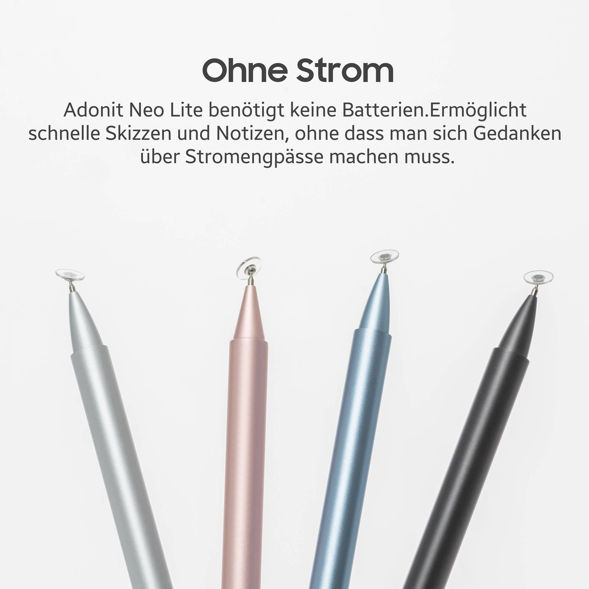 ADONIT Neo Lite Eingabestift silber matt