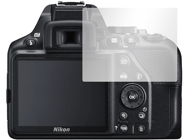 SLABO 4 x Crystal Clear D3500) Nikon Displayschutz(für