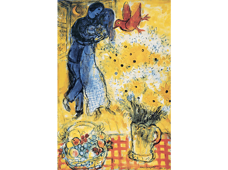 Chagall, Marc - Les Amoureux aux Marguerites