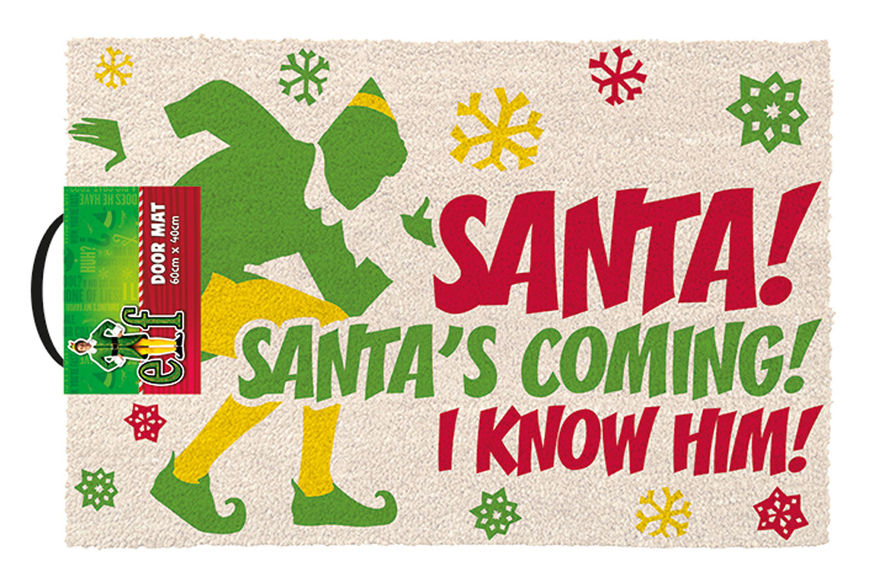 Fußmatte Kokos - Elf Coming Santa\'s 