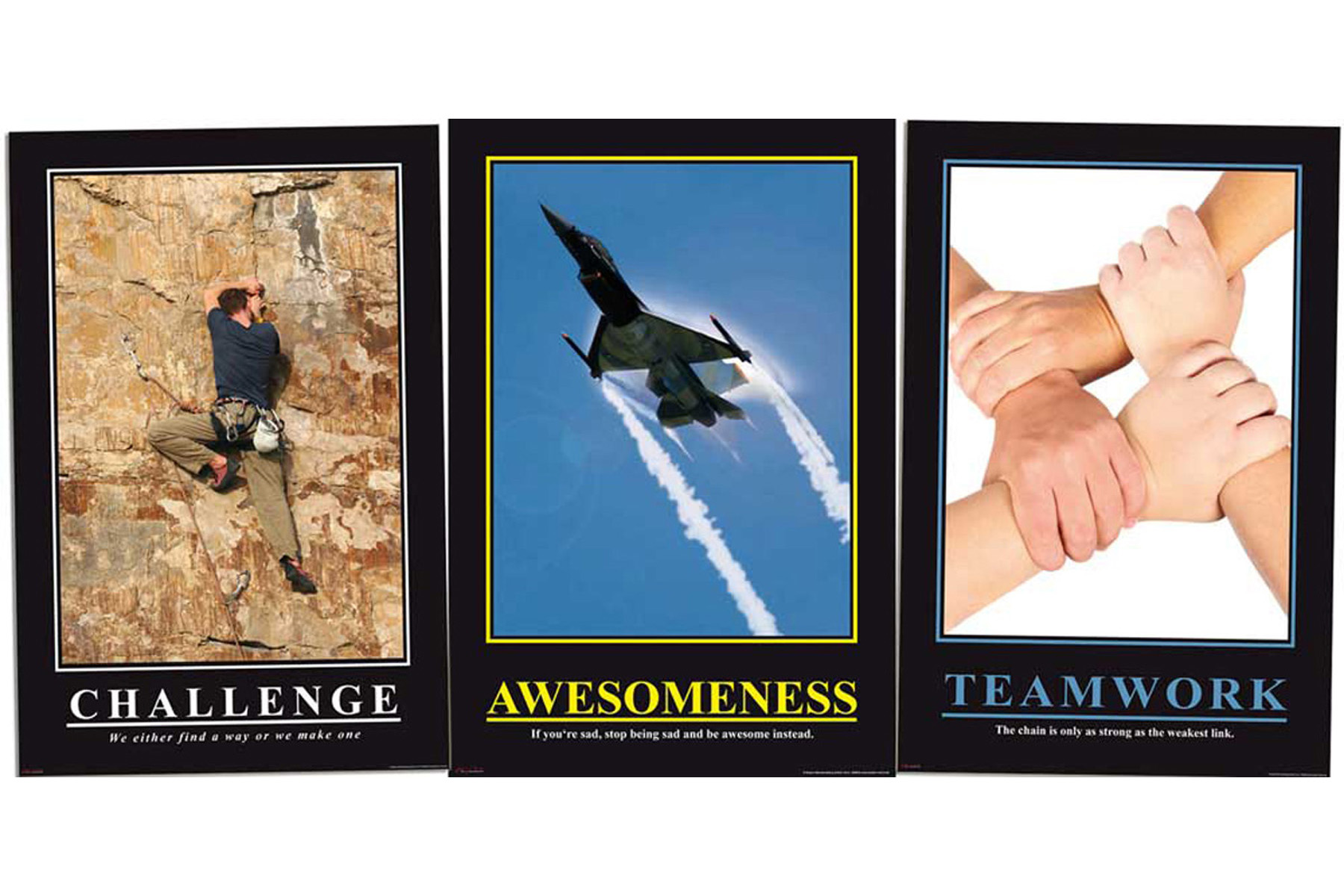 Motivational Büro Set Challenge Teamwork Awesomeness - 1