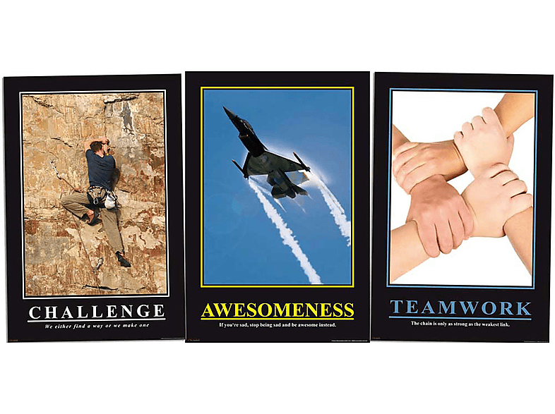 Motivational Büro Set Challenge Teamwork Awesomeness - 1
