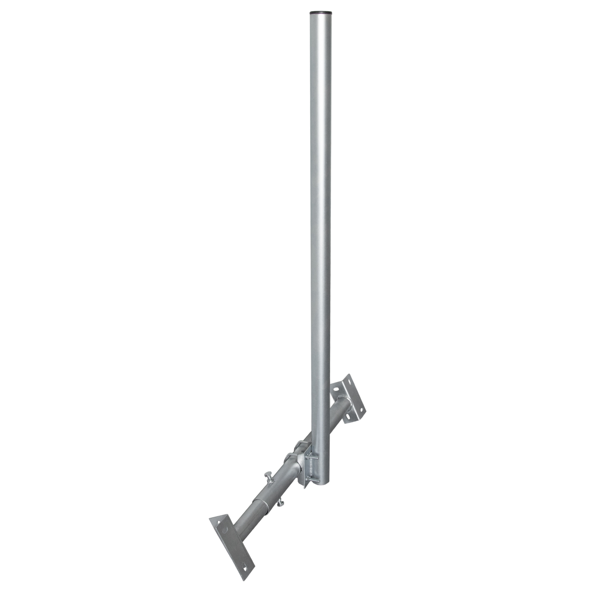 PREMIUMX BASIC 48mm 120cm X120-48 Dachsparrenhalter Mast feuerverzinkt Silber Dachsparrenhalterung, SAT