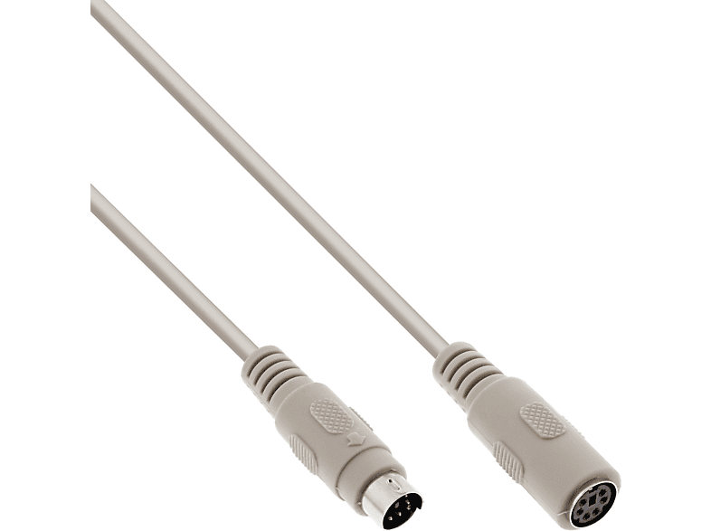 INLINE InLine® PS/2 Verlängerung, Stecker / Buchse, 10m Kabel Verlängerung, PS/2, 10 m