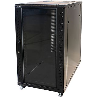 Rack  - 112-6824K Armario rack 19", capacidad 24U KIMEX, Negro