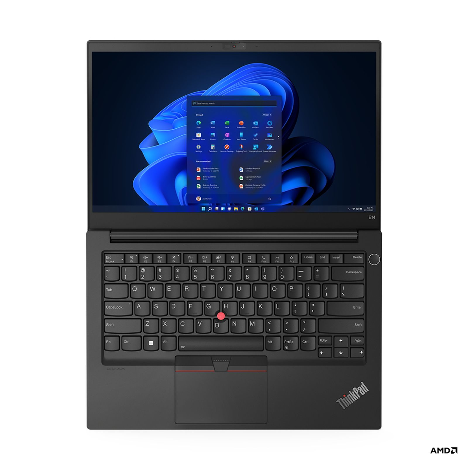 LENOVO ThinkPad E14 mit G4 SSD 16GB/1TB RAM, 14 AMD 7 Graphics, W11P, Ryzen™ 1 Schwarz Display, 14.0\