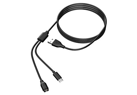 INF 2-in-1-Ladegerät für USB-C-Handy und Sportuhr Ladekabel Garmin, schwarz  | MediaMarkt