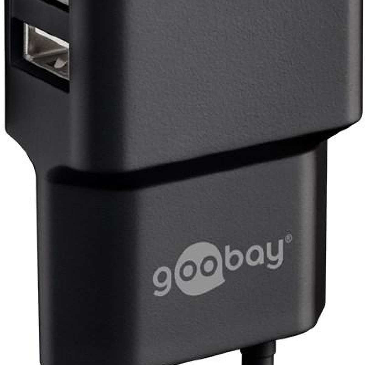 schwarz Schwarz GOOBAY Apple, USB-Ladegerät Dual (12W) USB-Ladegerät