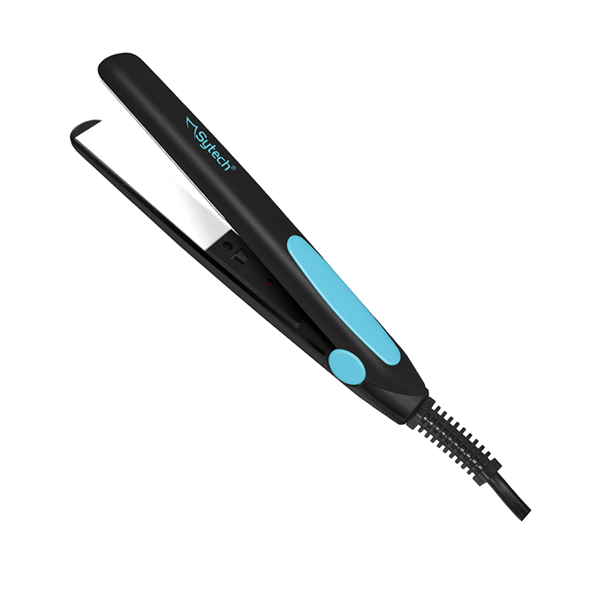 Plancha de pelo - SYPP5AZ SYTECH, 25 W, 180 °C, Negro/Azul