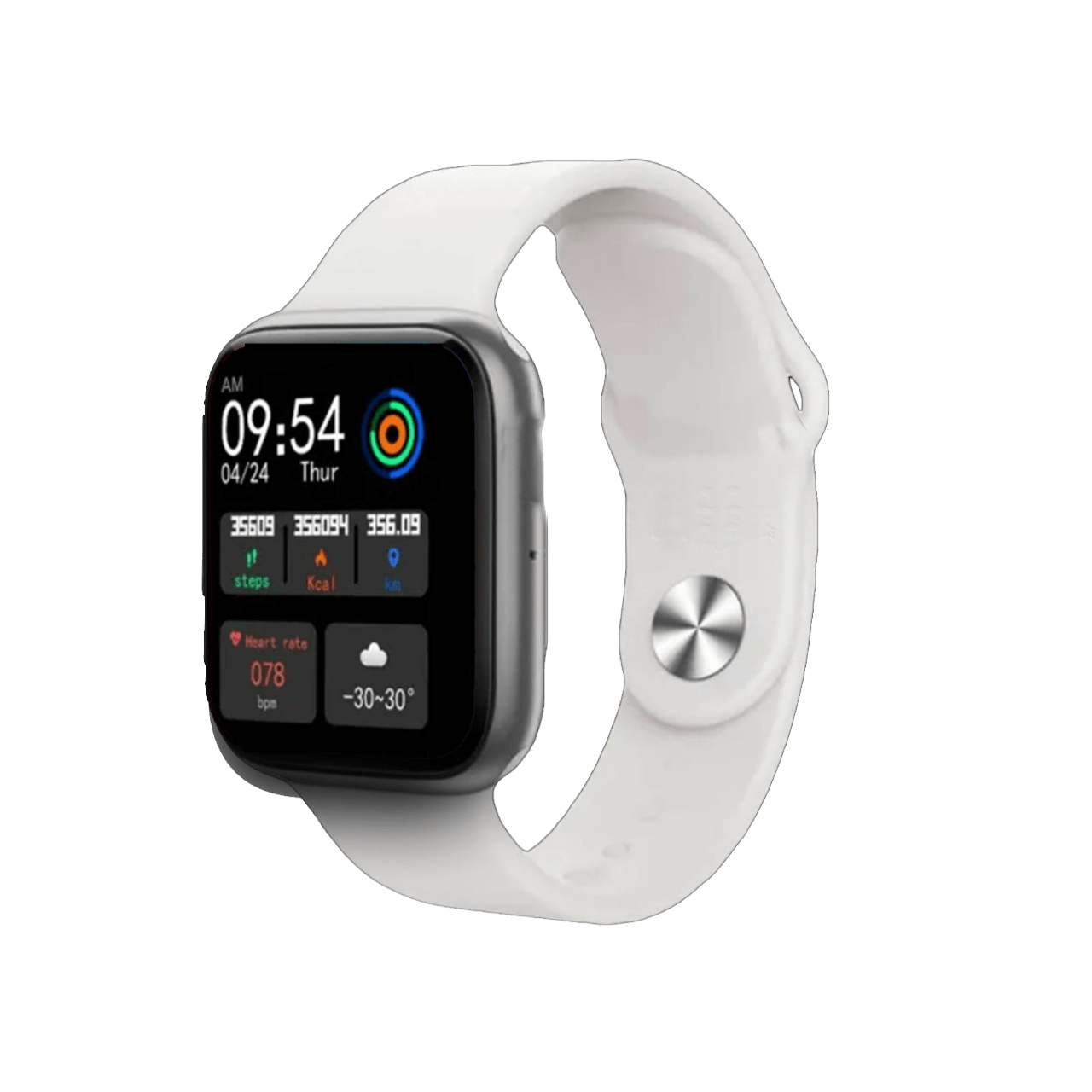 Smartwatch Reloj Inteligente deportivo fitness hombre mujer blanco klack kt500p compatible con android e ios 154 t500plus