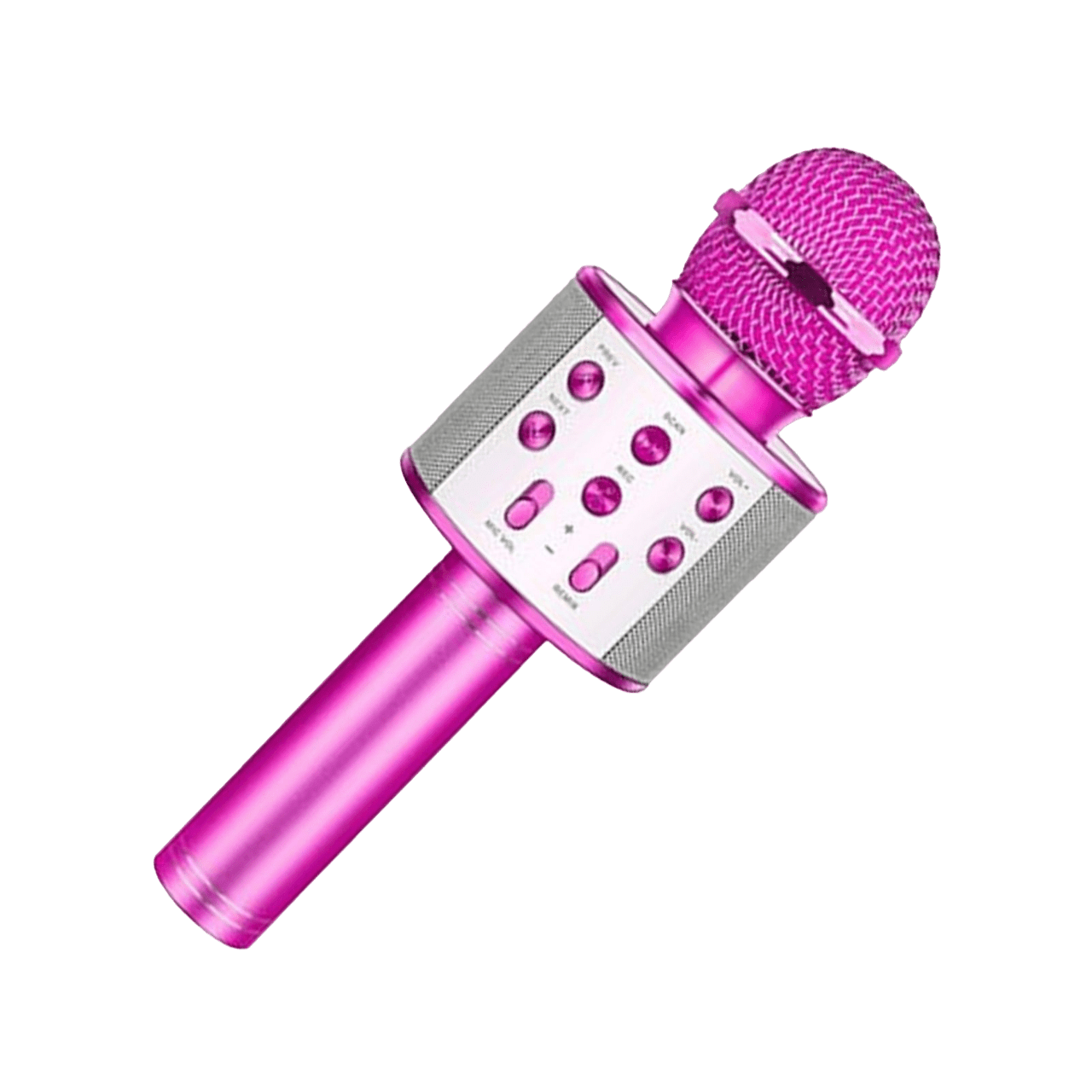 Karaoke Inalambrico Ksing klack juguete rosa microfono altavoz bluethoot 858 wireless